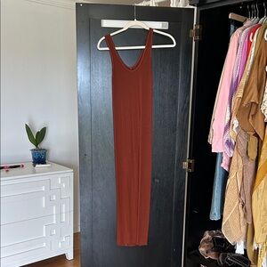 Enza Costa Rust Maxi Dress